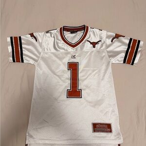 Colosseum White and Orange Athletic Jersey